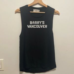 Barry’s Bootcamp Cotton Black Tank Top